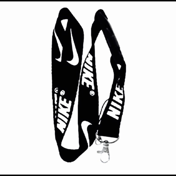 NWOT Nike Lanyard Keychain Black/white
