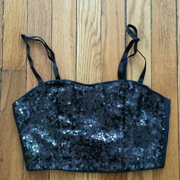 Victoria's Secret Pink Sequin Bustier