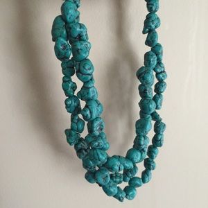 Turquoise-like Beaded Necklace