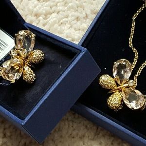 Swarovski jewelry set ring and necklace