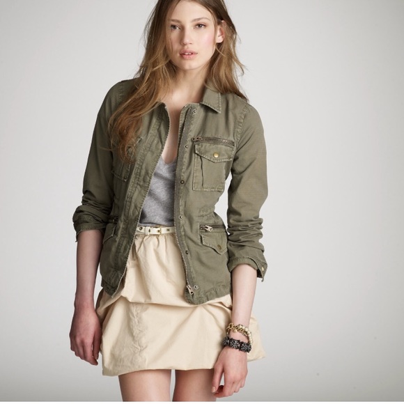 jcrew solid ripstop field jacket