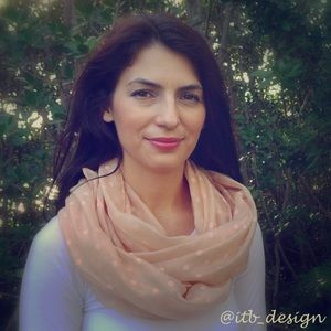 Infinity Scarf Polka Dot Loop Women's Accessories