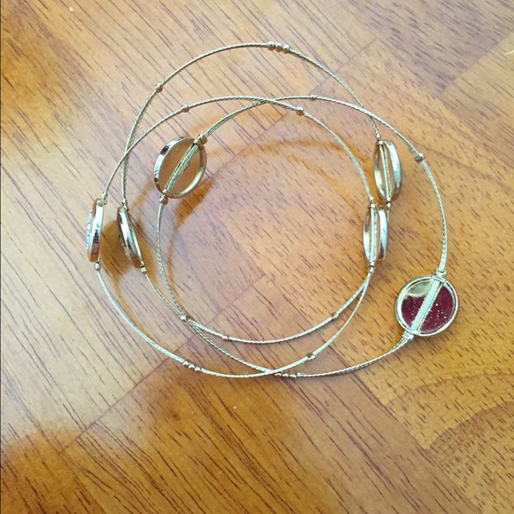 Gold stackable bracelets - Picture 2 of 2
