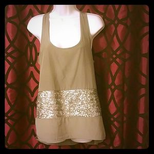 Super cute and sexy BAR III top tan/brown