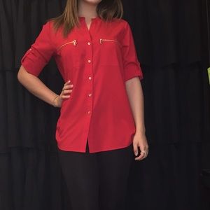 NWT Calvin Klein Modern Essentials Blouse