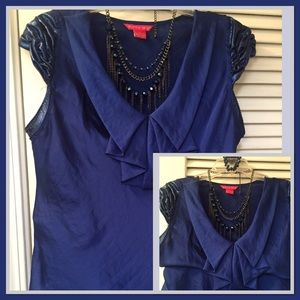 Royal Blue Blouse Formalwear Sunny Leigh