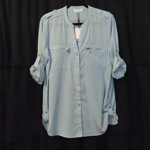 NWT Calvin Klein Modern Essentials Blouse