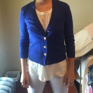 Blue Tory Burch Cardigan