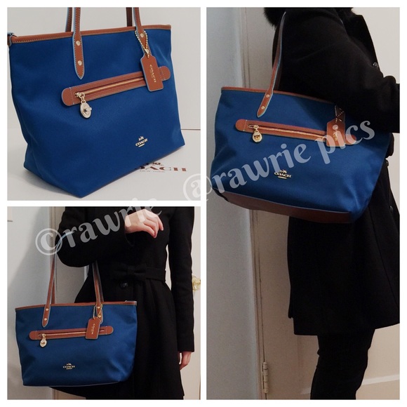 Coach Handbags - CLEARANCE New Coach fabric zip top shoulder tote