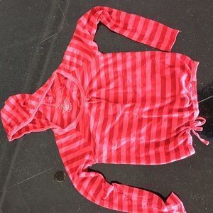 Hooded long sleeved t shirt