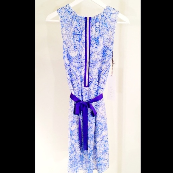 ADAM Lippes A-line Floral Cocktail Dress - Picture 2 of 4