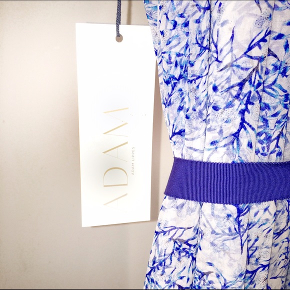 ADAM Lippes A-line Floral Cocktail Dress - Picture 4 of 4