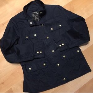 J. Crew Relaxed Boyfriend Field Jacket in Navy
