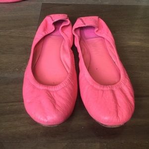Tory burch pink ballet slippers