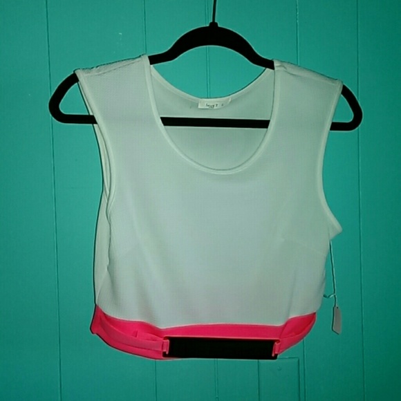 Crop top with gold band