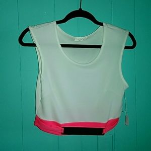 Crop top with gold band