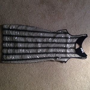 Black and cream sequence dress size S