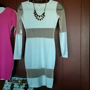 White mesh dress