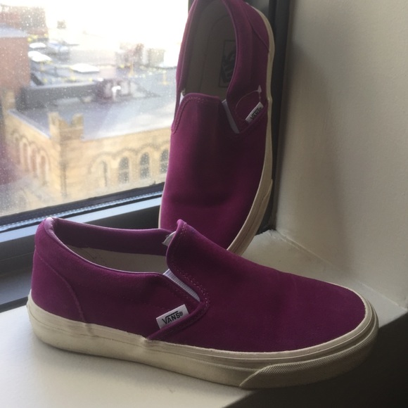 Purple suede vans