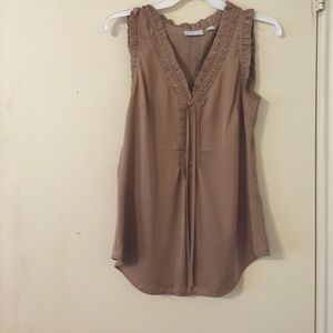 New York and Company gold/beige top