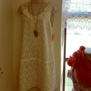 Lace cotton dress