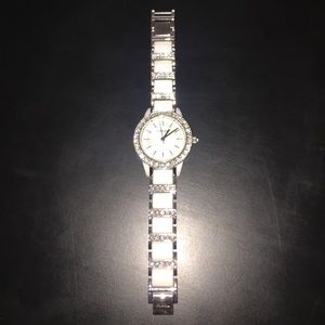 White fossil watch
