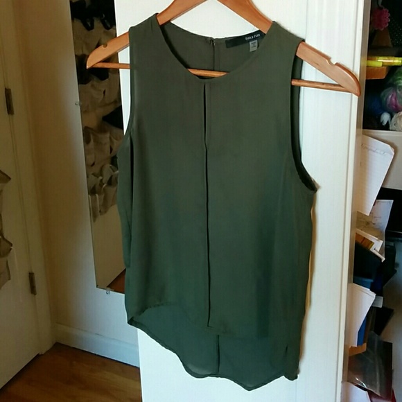 Fun 2 fun military green tank top