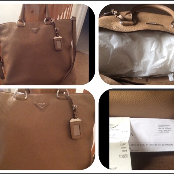 Like New! Prada Vitello Daino Sesamo 💕💕 - Picture 3 of 4