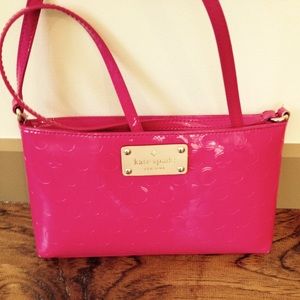 Pretty pink Kate Spade cross-body handbag.