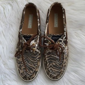 Sequin Animal Print Sperry Top-Sider