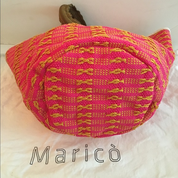 NWT MARICÒ Pink/ Yellow Summer Tote 🌞🌴🌺 - Picture 3 of 4
