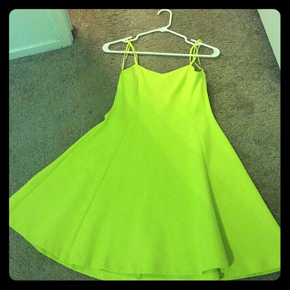 Zara TRF Neon Dress