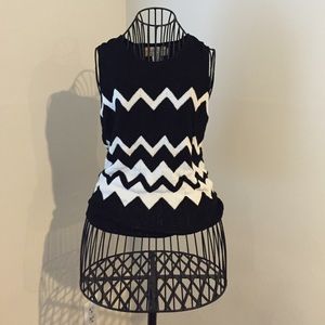 Black and White Sweater Tank