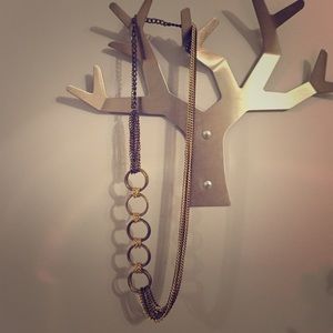 Chain necklace with circles detail