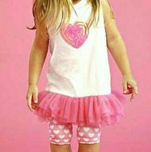 Heart tunic with matching shorts
