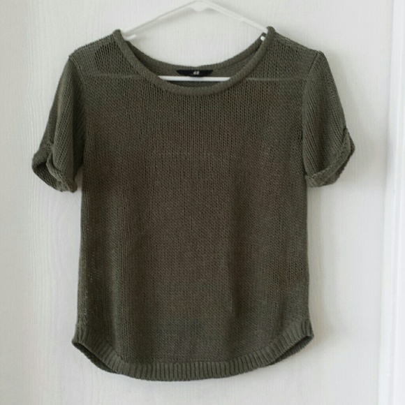 H&M Open Knit Sweater Shirt
