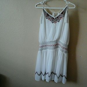 Free People White Tassel Dress