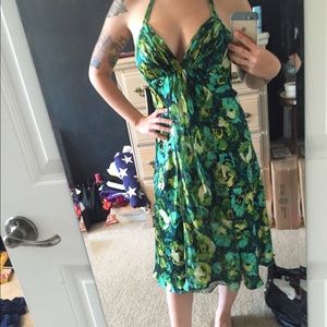 NWT Donna Ricco Green Midi Dress
