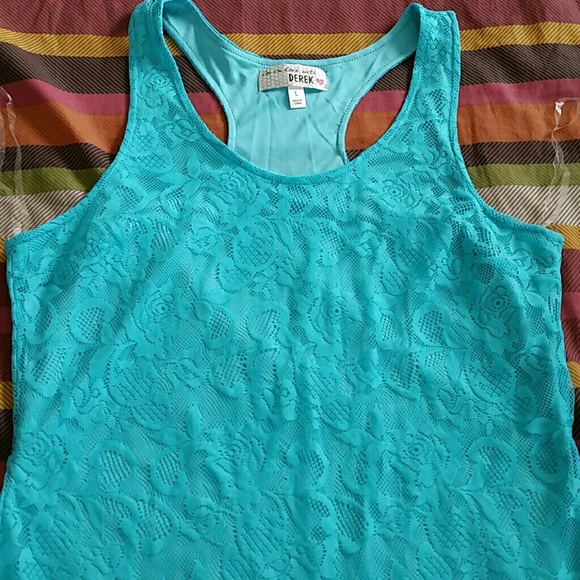 Turquoise Lace Maxi - Picture 1 of 4