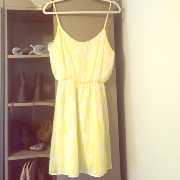 Alice and Olivia Yellow and White Summer Dress