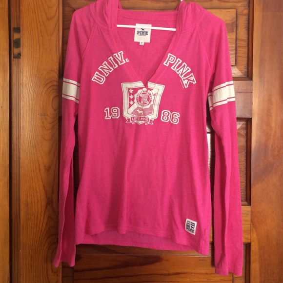 Victoria secret pink v-neck  long sleeve shirt