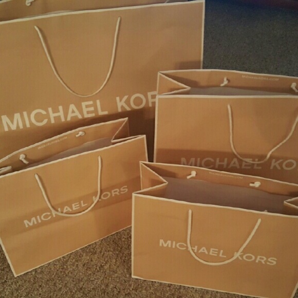 Lot of Michael Kors Shopping bags