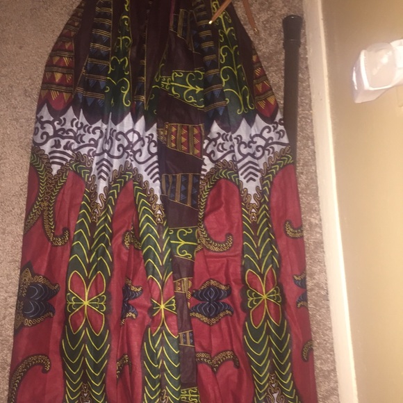 African maxi skirt