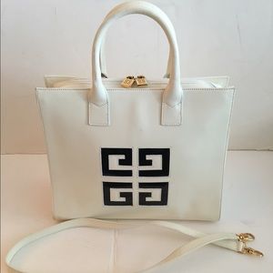 Givenchy White Patent Leather Handbag