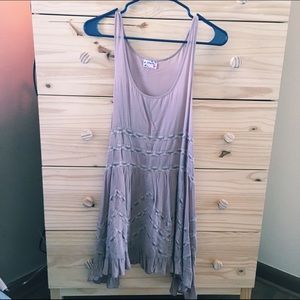 Intimately Free Blush Voile and Lace Trapeze Slip