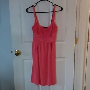 Boston Proper Peach Tie Back Dress