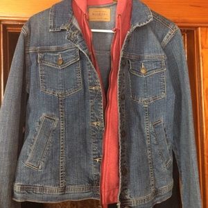 Jean jack with warm zip up lining