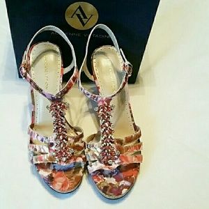 Adrienne Vittandini Blossom Platform Sandal