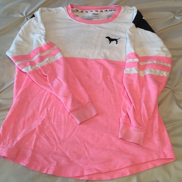 PINK varsity crew size Large!