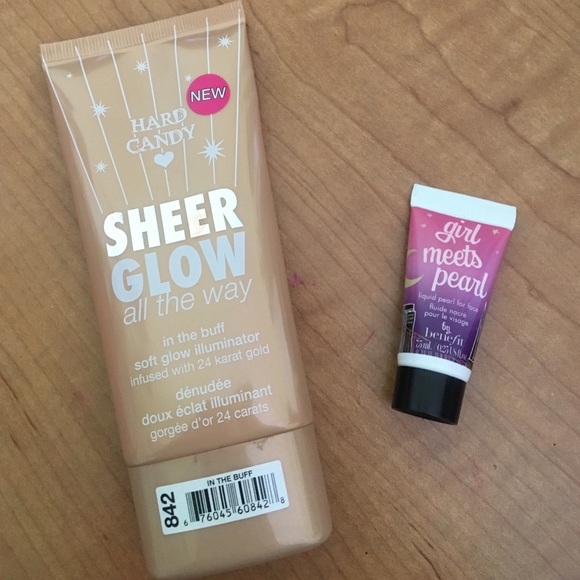 Hard candy sheer glow and benefit Girl meets pearl